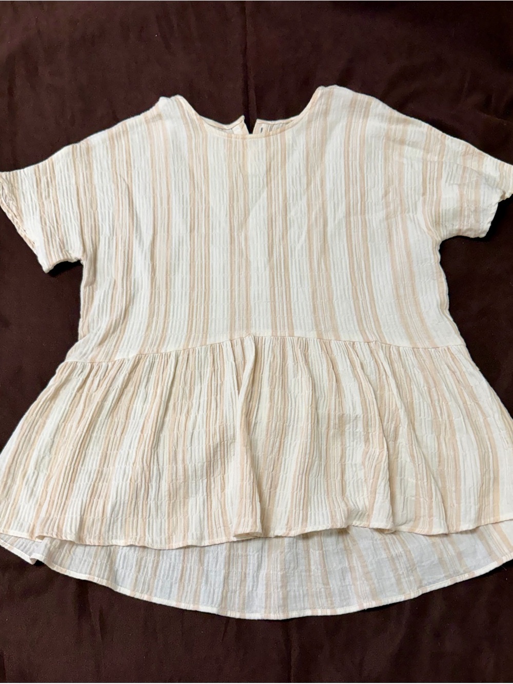 Rylee + Cru Cream and Light Beige Knit Top